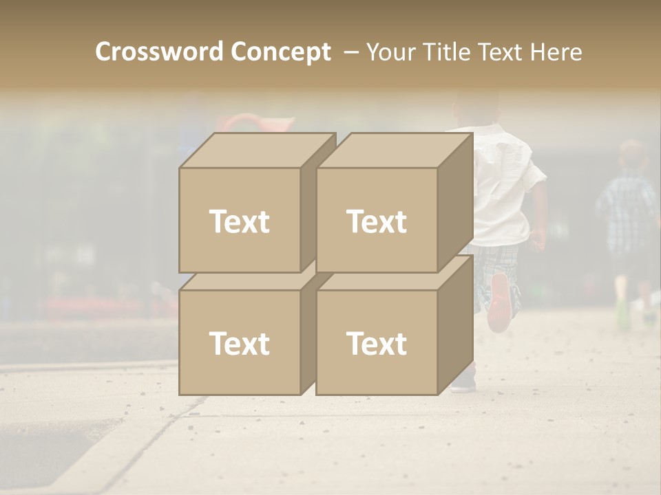 Standing Race Boy PowerPoint Template