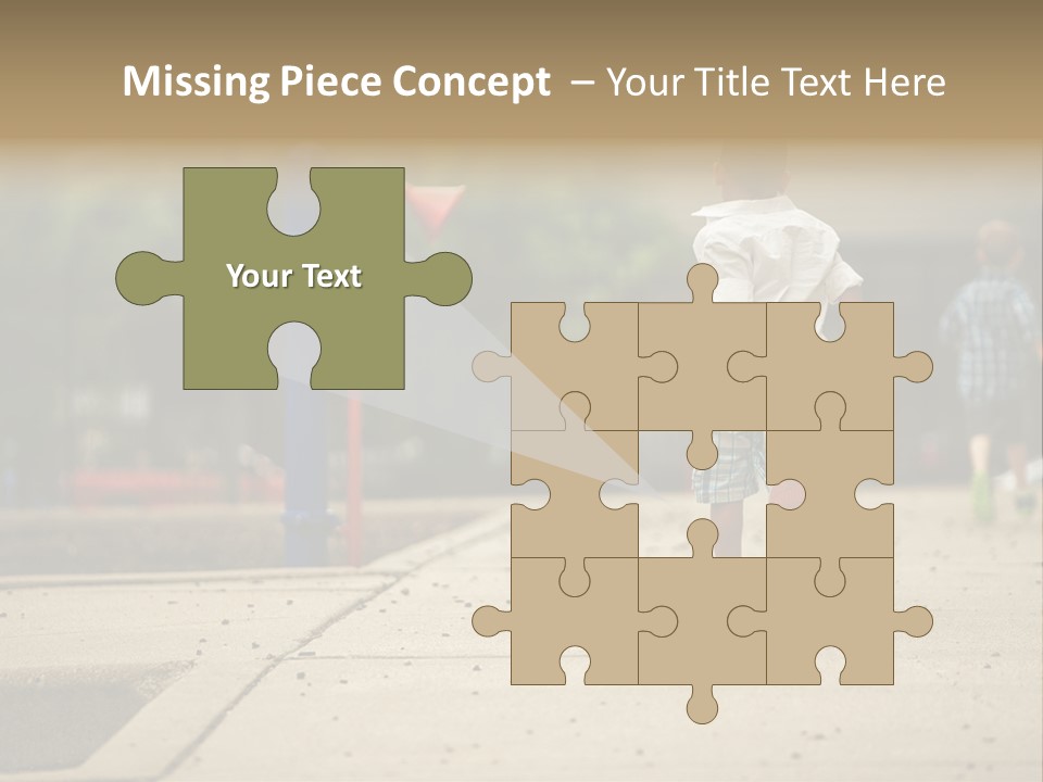 Standing Race Boy PowerPoint Template