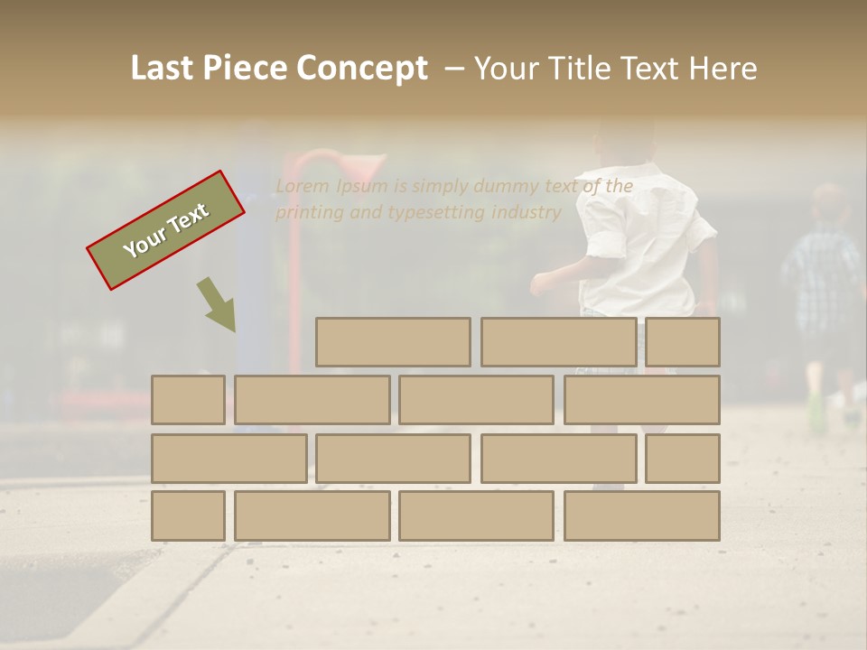 Standing Race Boy PowerPoint Template