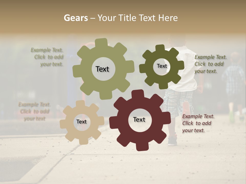 Standing Race Boy PowerPoint Template