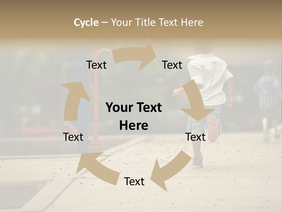 Standing Race Boy PowerPoint Template