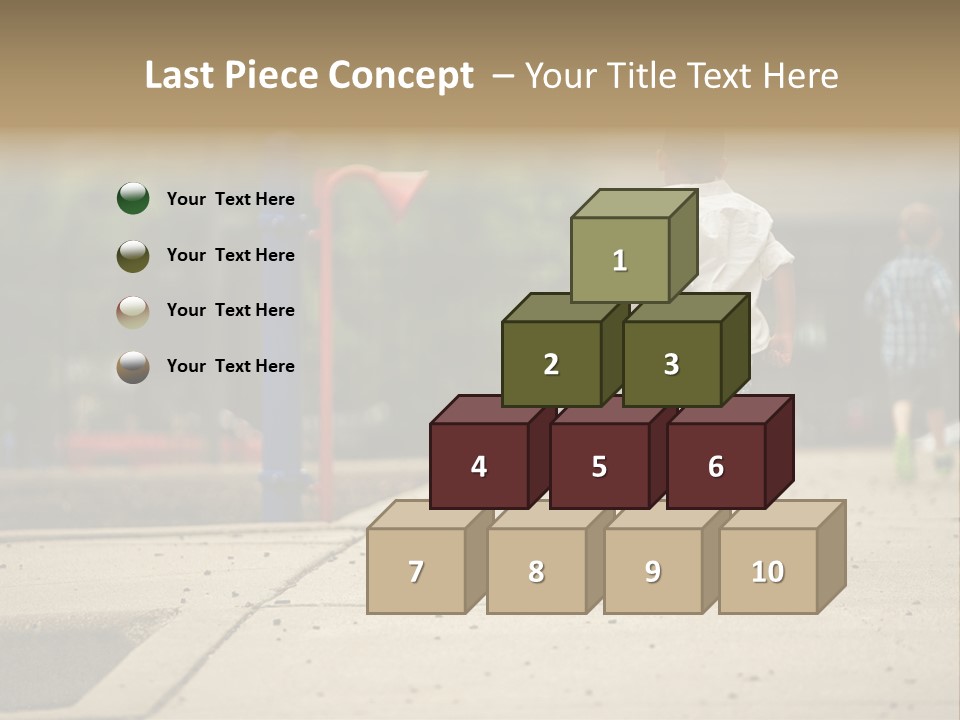 Standing Race Boy PowerPoint Template