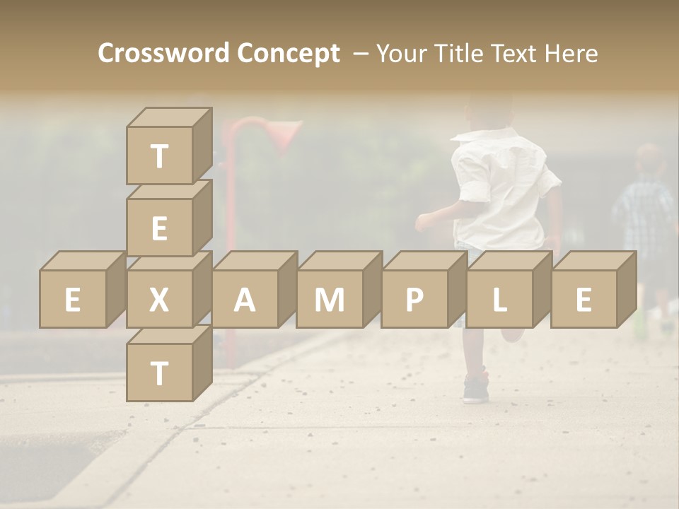 Standing Race Boy PowerPoint Template