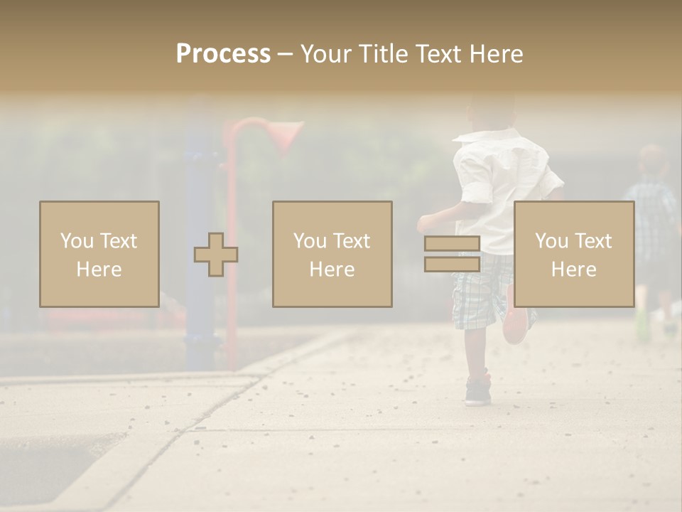 Standing Race Boy PowerPoint Template