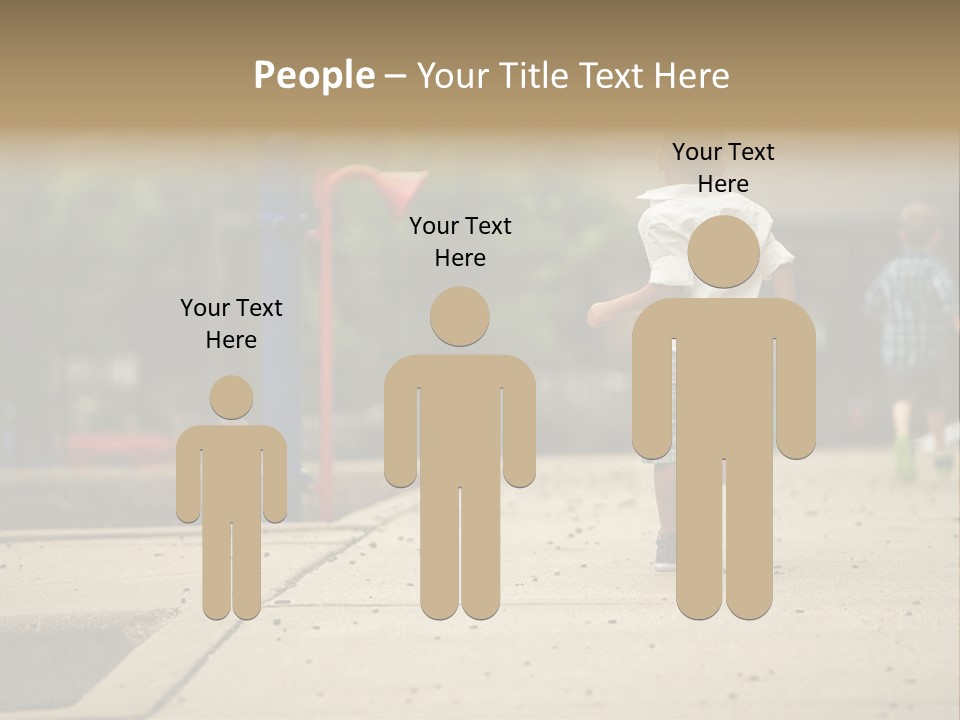 Standing Race Boy PowerPoint Template