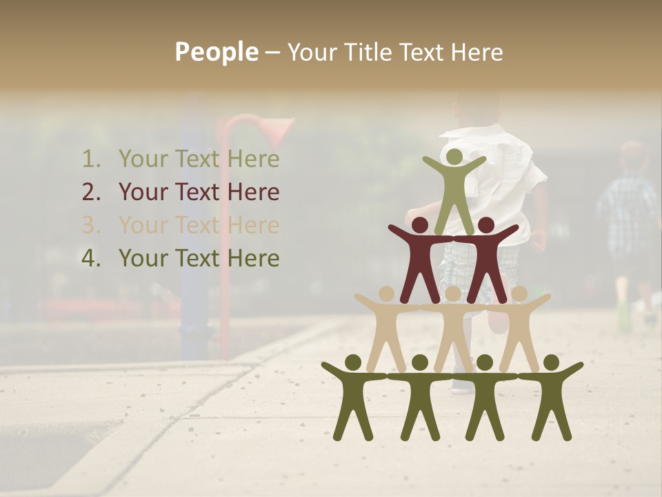 Standing Race Boy PowerPoint Template