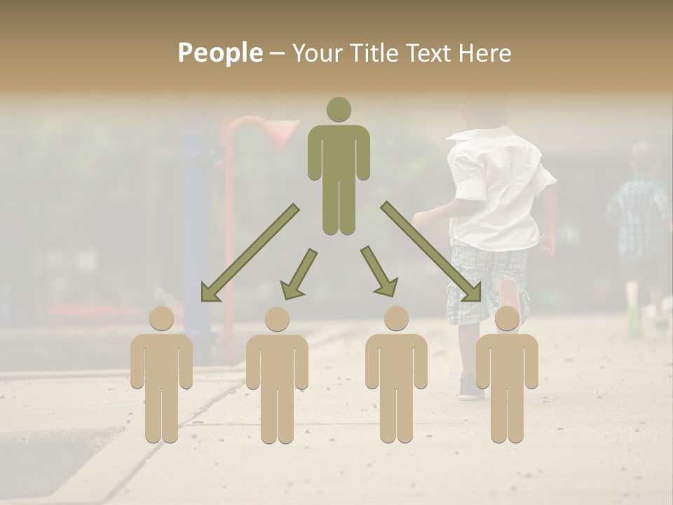 Standing Race Boy PowerPoint Template