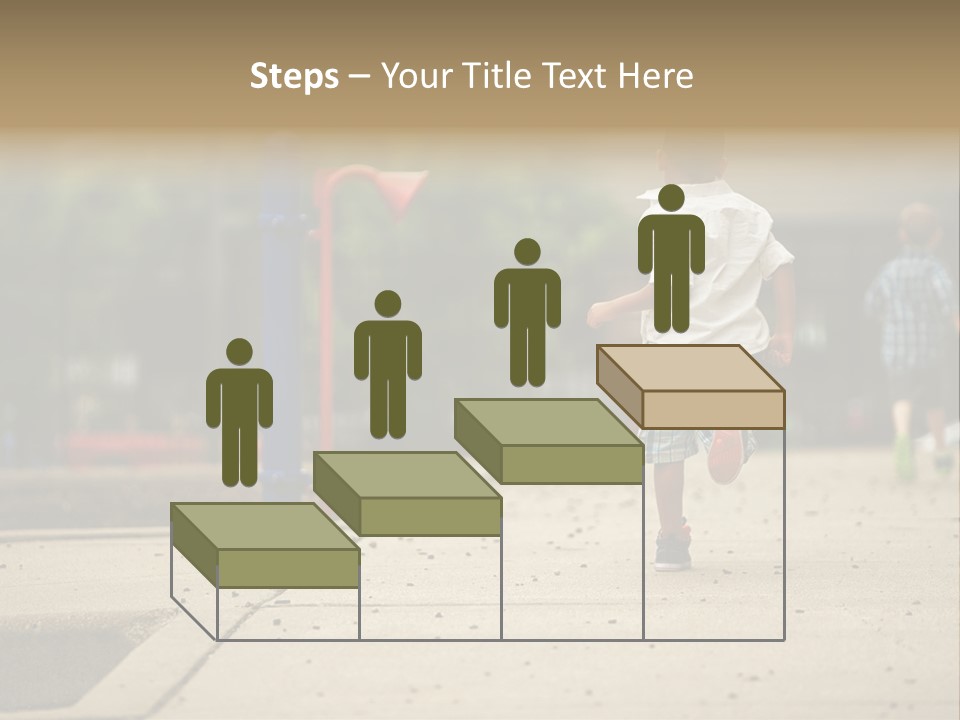 Standing Race Boy PowerPoint Template