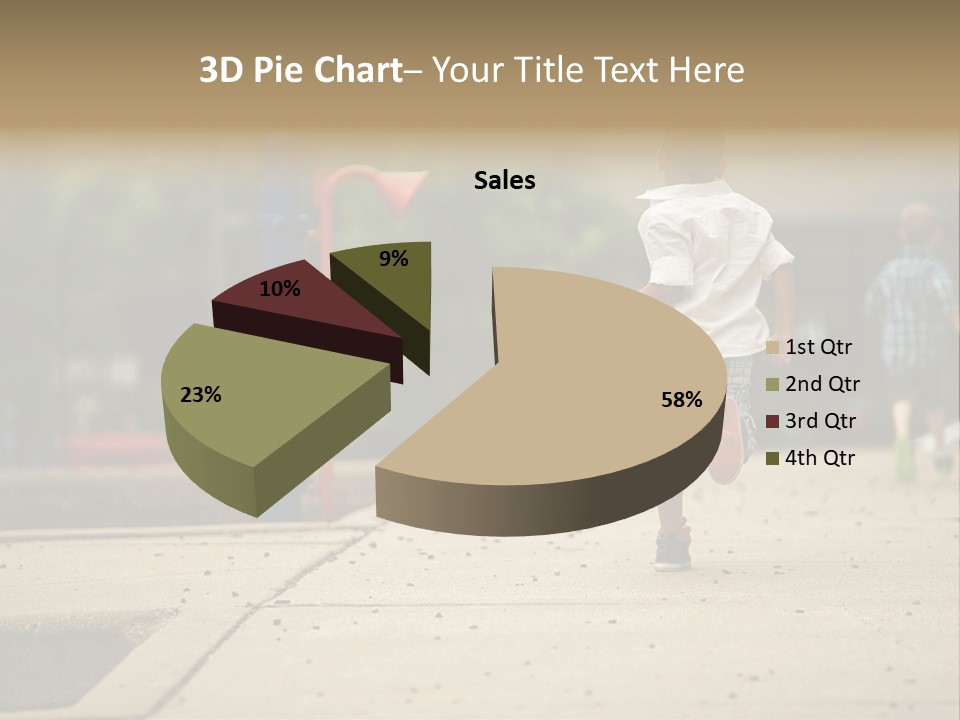 Standing Race Boy PowerPoint Template