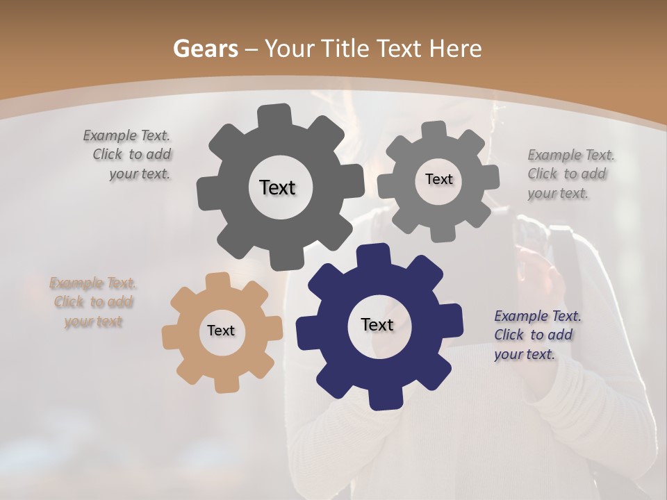 Computer Young Street PowerPoint Template