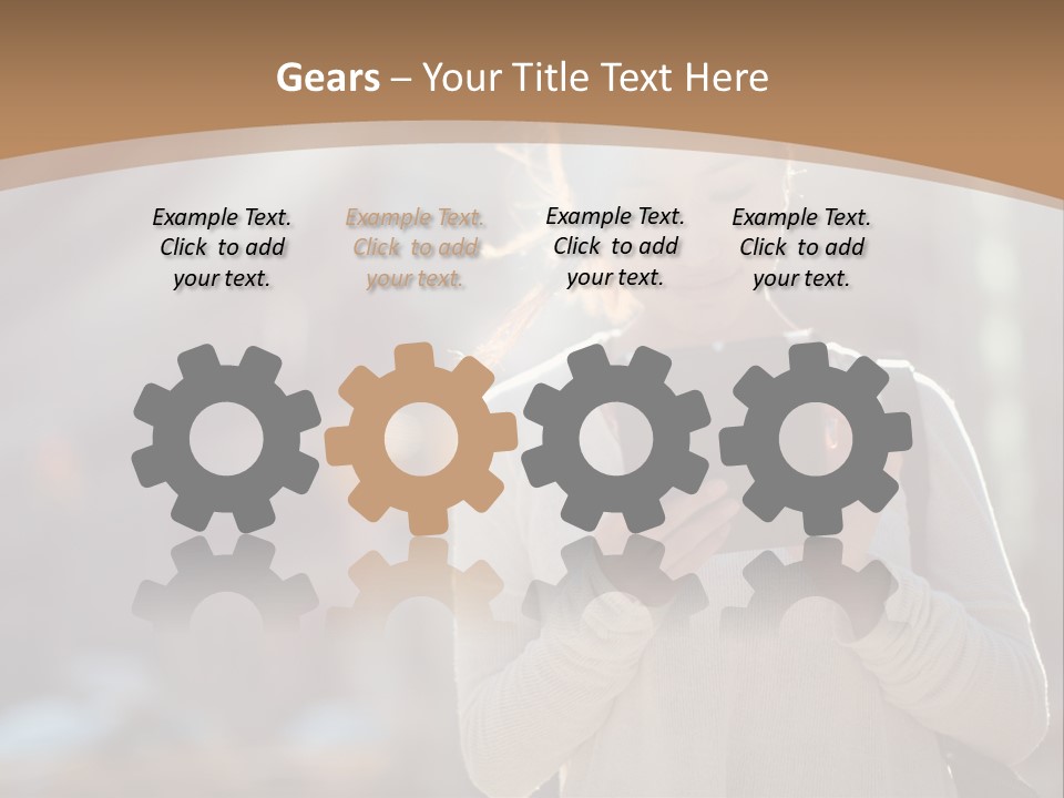 Computer Young Street PowerPoint Template