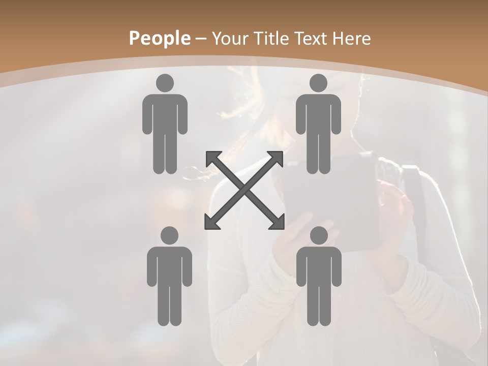 Computer Young Street PowerPoint Template