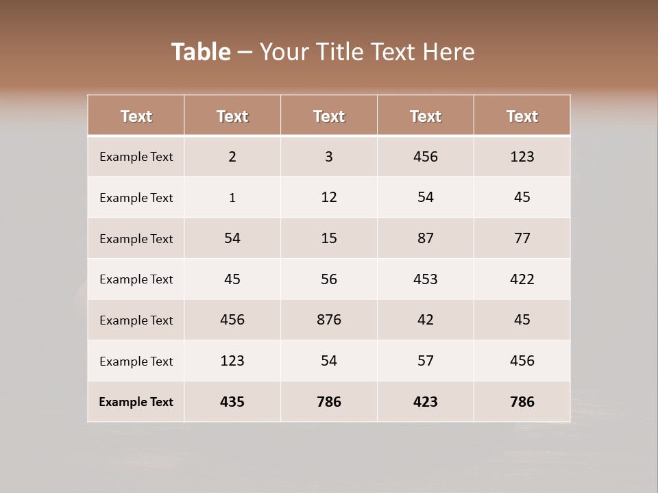 Part Order Object PowerPoint Template