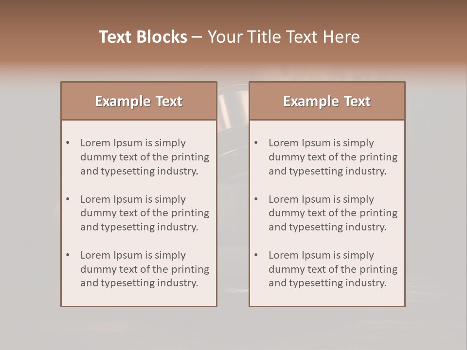 Part Order Object PowerPoint Template