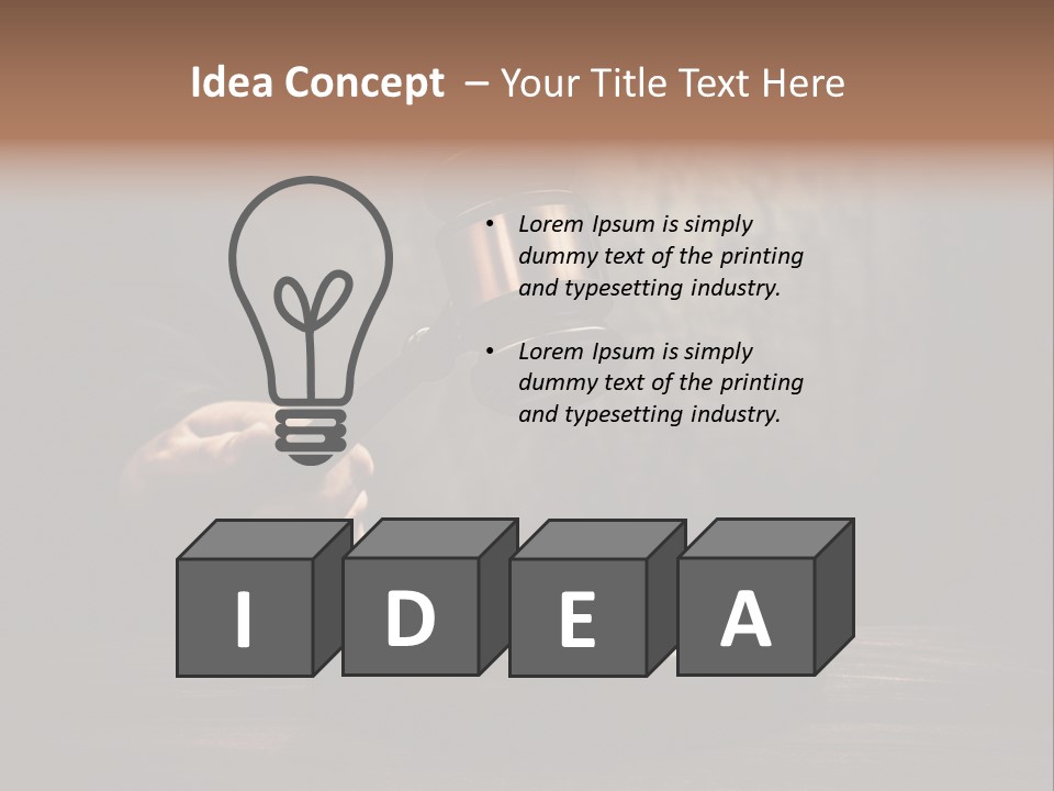 Part Order Object PowerPoint Template