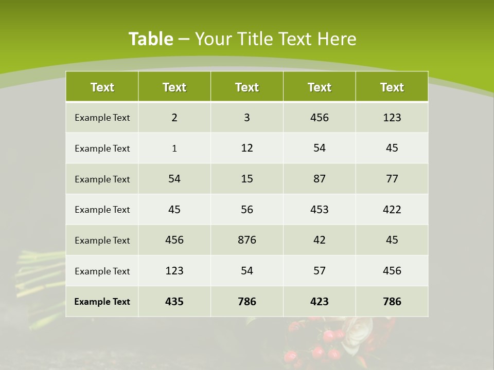 Celebration Orange Wedding Flowers PowerPoint Template