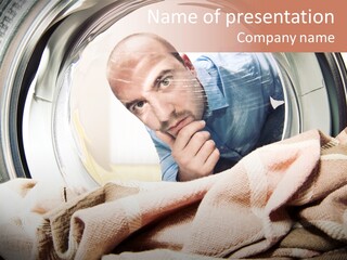 Homework Dryer Fisheye PowerPoint Template