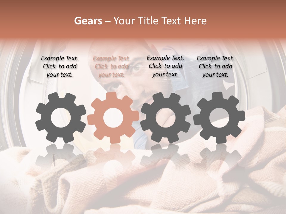 Homework Dryer Fisheye PowerPoint Template