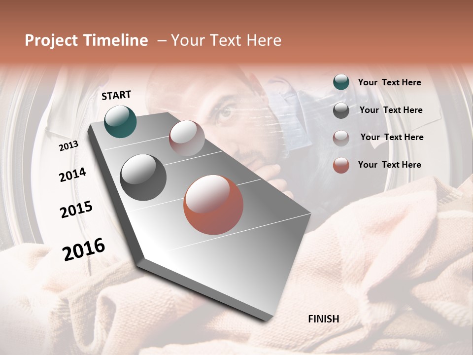 Homework Dryer Fisheye PowerPoint Template