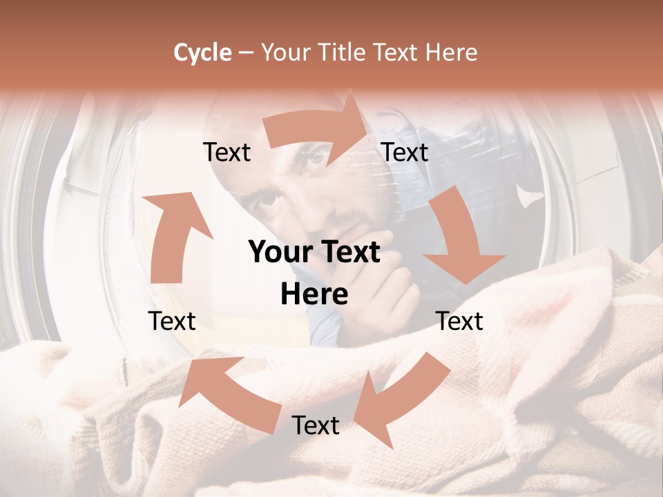 Homework Dryer Fisheye PowerPoint Template