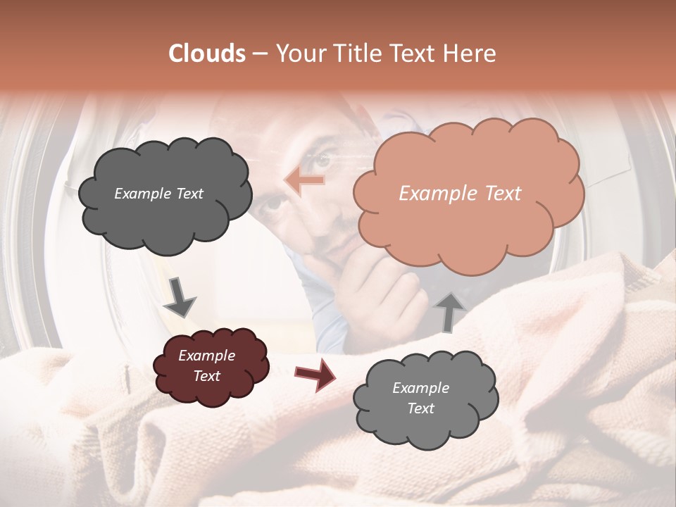 Homework Dryer Fisheye PowerPoint Template