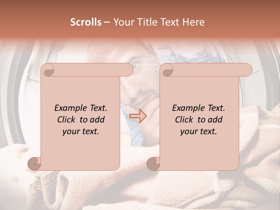 Homework Dryer Fisheye PowerPoint Template
