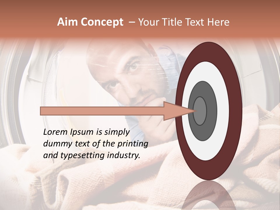 Homework Dryer Fisheye PowerPoint Template