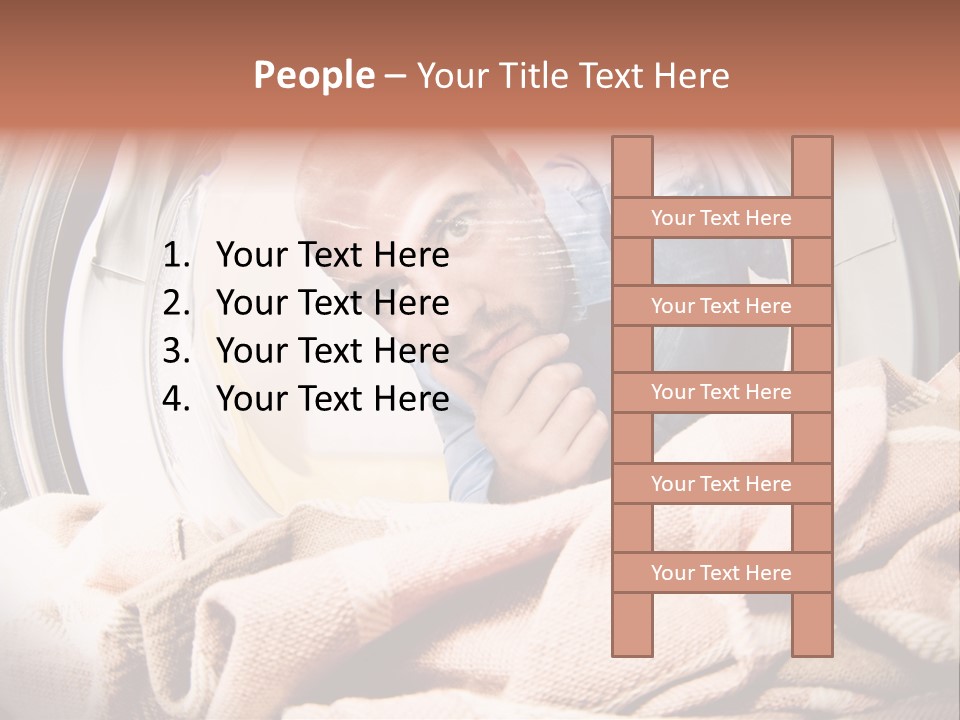 Homework Dryer Fisheye PowerPoint Template