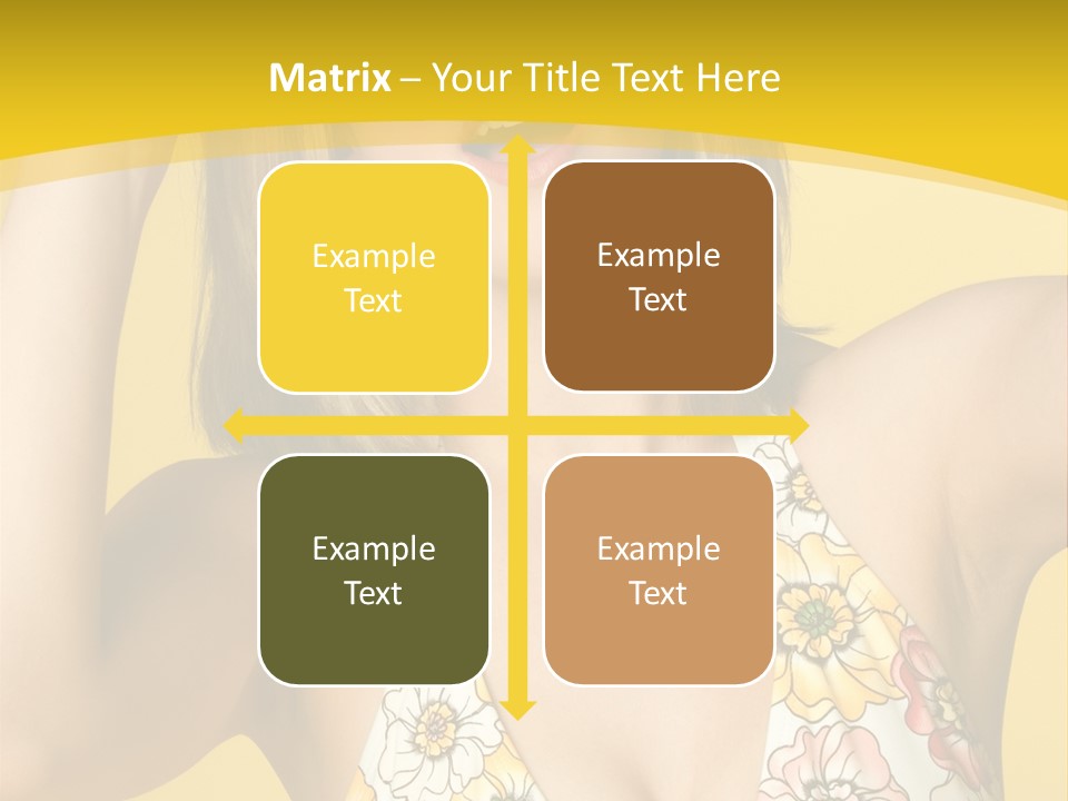 Girl Bathingsuit Pretty PowerPoint Template