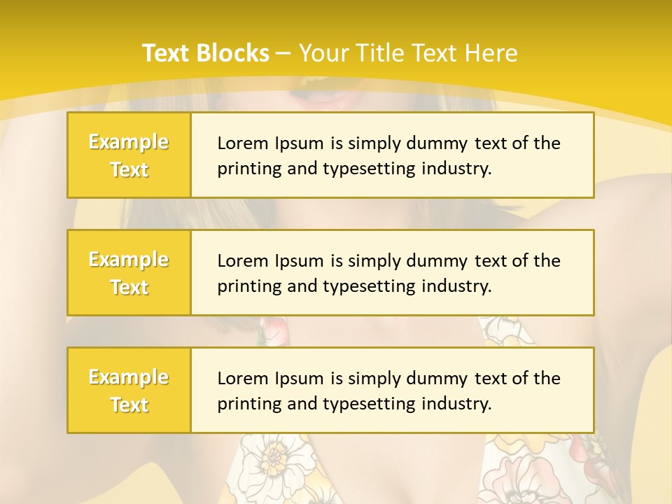 Girl Bathingsuit Pretty PowerPoint Template