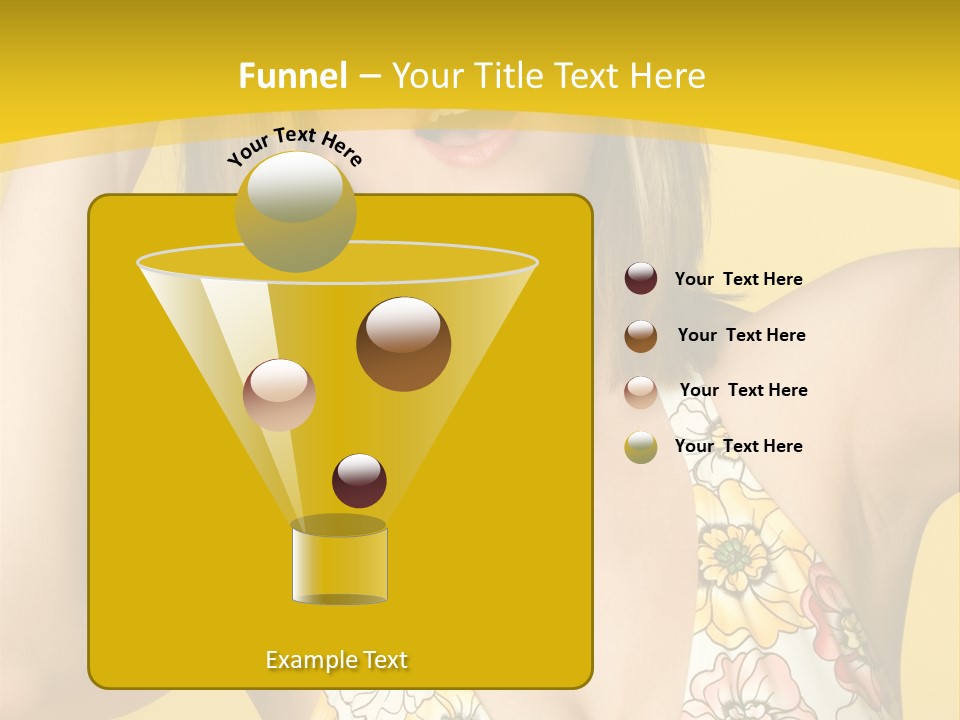 Girl Bathingsuit Pretty PowerPoint Template