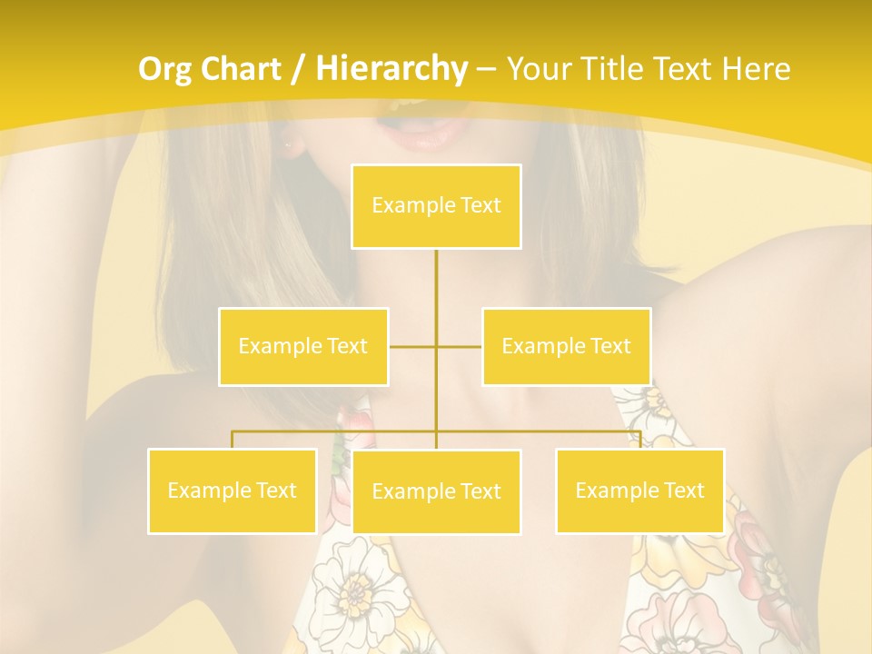 Girl Bathingsuit Pretty PowerPoint Template