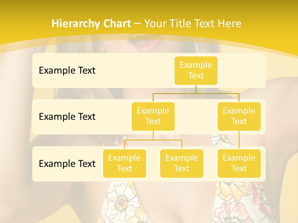 Girl Bathingsuit Pretty PowerPoint Template