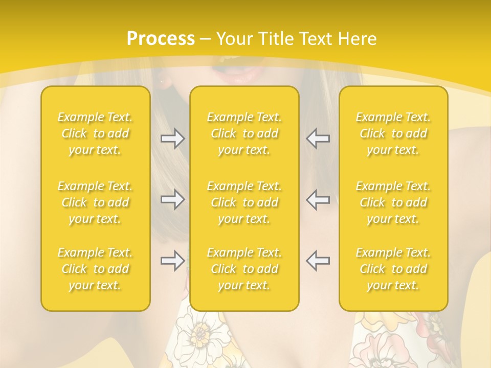 Girl Bathingsuit Pretty PowerPoint Template