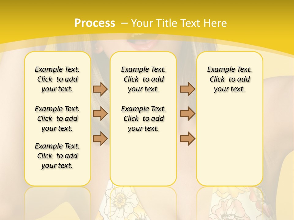 Girl Bathingsuit Pretty PowerPoint Template