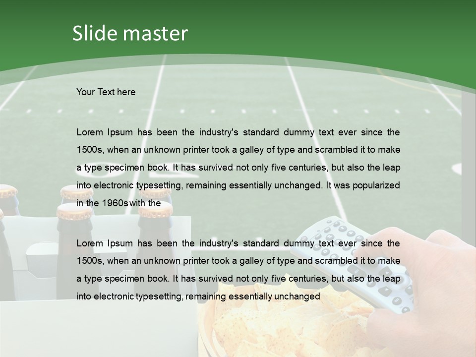 American Bowl Game Sports PowerPoint Template