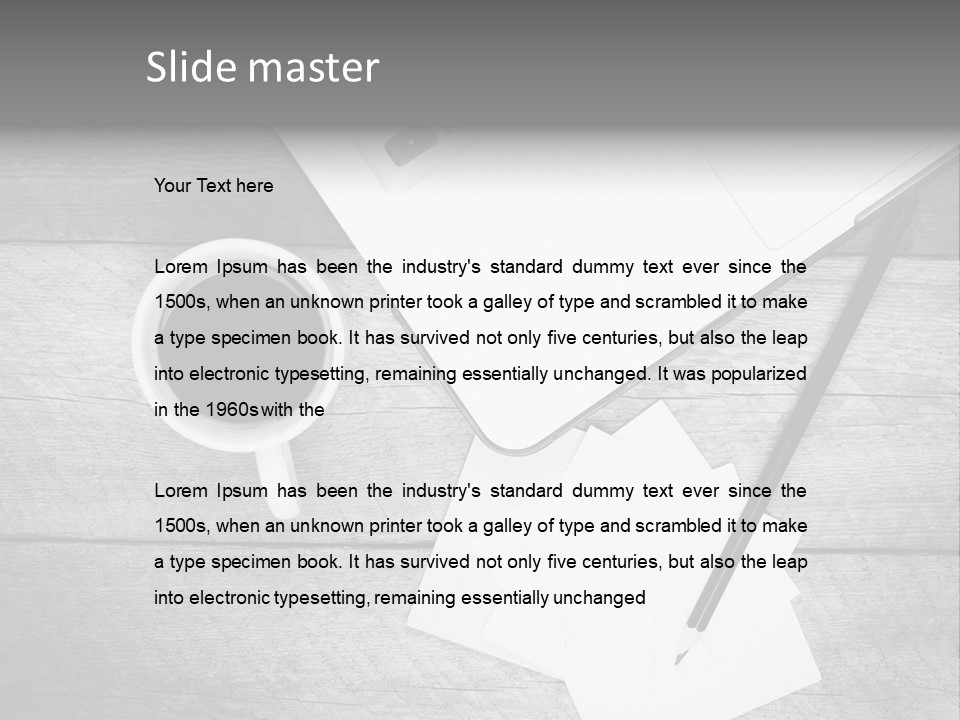 Coffee Drink Screen PowerPoint Template