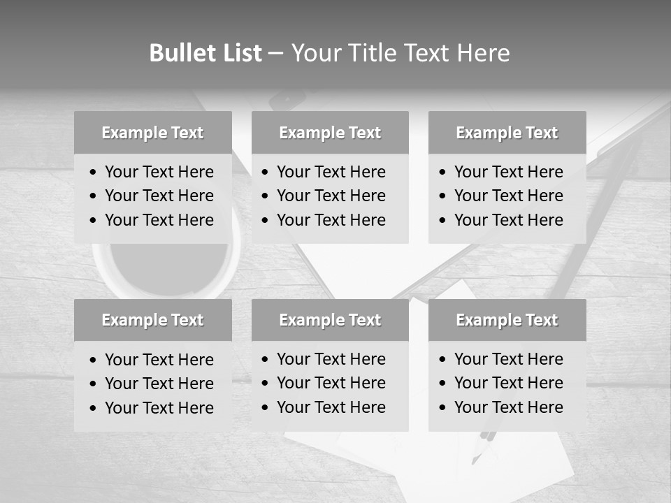 Coffee Drink Screen PowerPoint Template