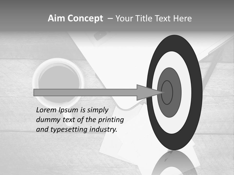 Coffee Drink Screen PowerPoint Template