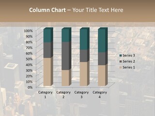 Aerial Airplane Buildings PowerPoint Template