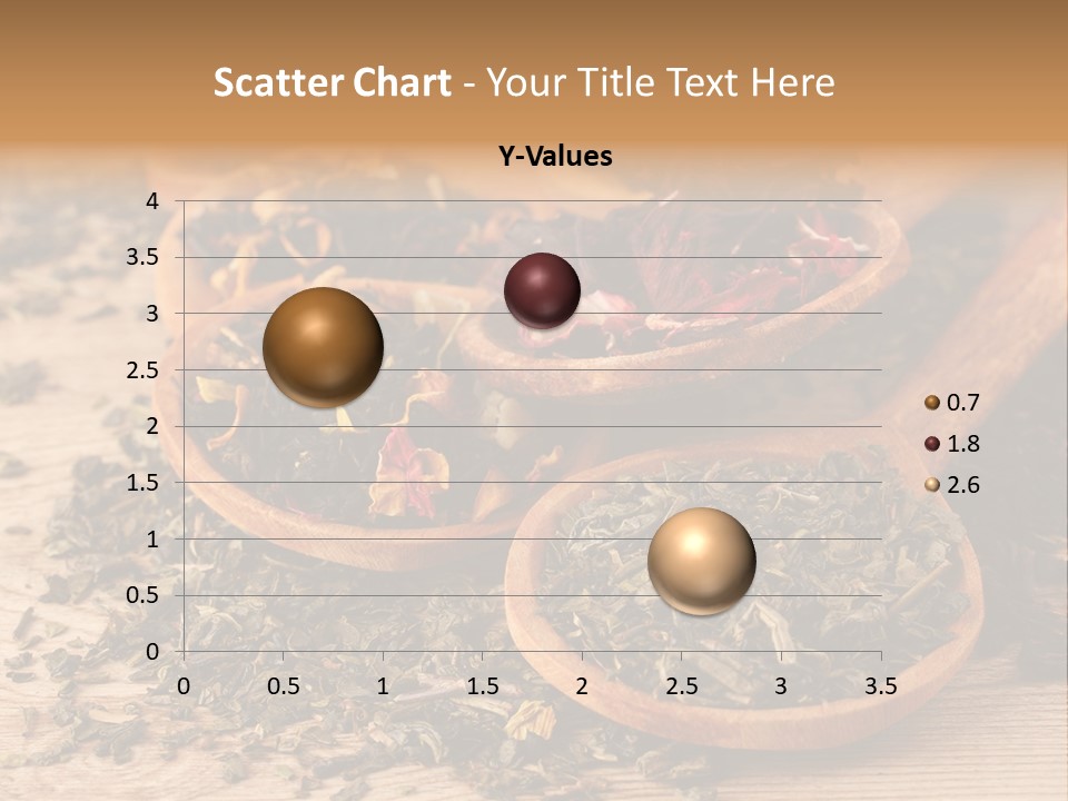 A Group Of Wooden Spoons Filled With Different Types Of Tea PowerPoint Template