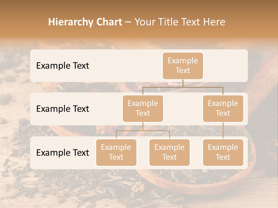 A Group Of Wooden Spoons Filled With Different Types Of Tea PowerPoint Template