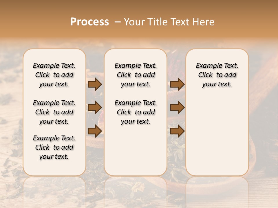 A Group Of Wooden Spoons Filled With Different Types Of Tea PowerPoint Template