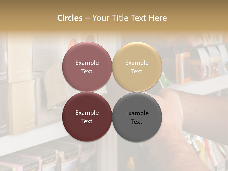 Mobilephone Box Grocery PowerPoint Template