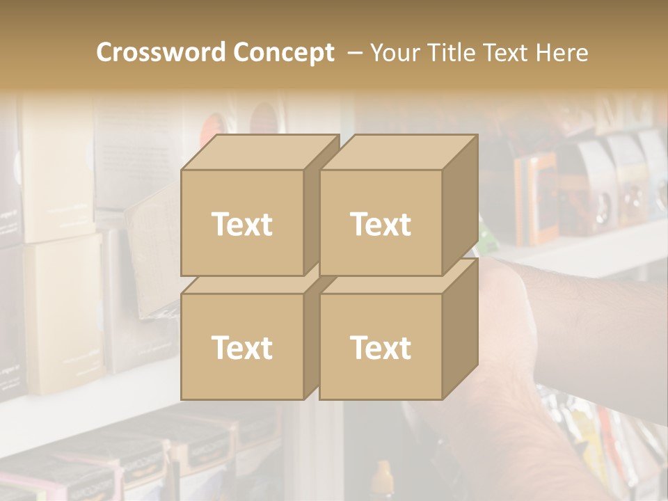 Mobilephone Box Grocery PowerPoint Template