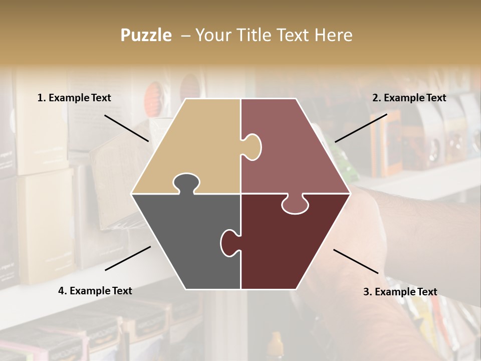 Mobilephone Box Grocery PowerPoint Template