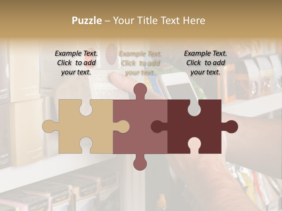Mobilephone Box Grocery PowerPoint Template