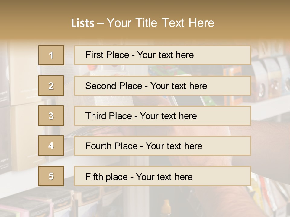 Mobilephone Box Grocery PowerPoint Template