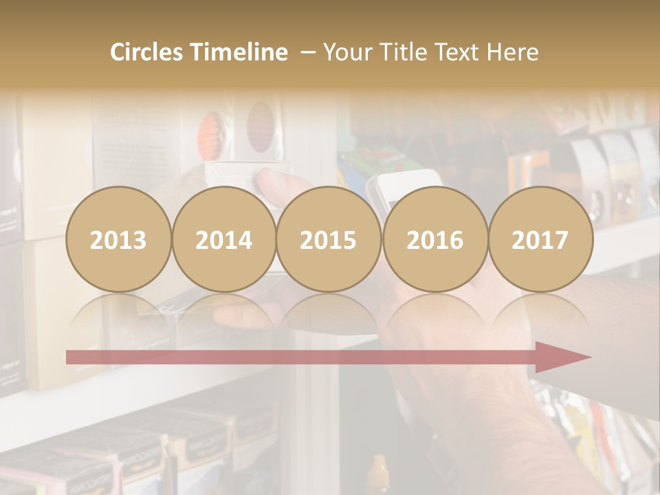 Mobilephone Box Grocery PowerPoint Template