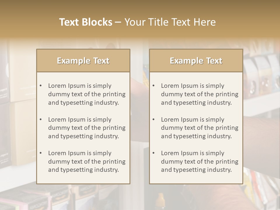 Mobilephone Box Grocery PowerPoint Template